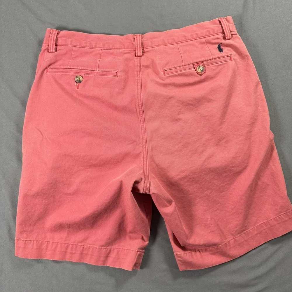 Polo Ralph Lauren Shorts Mens 32 Pink Stretch Classic Fit 9 Inch Chino Casual